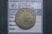 STATO PONTIFICIO PIO IX 20 BAIOCCHI 1865 XIX ROMA SPL/FDC