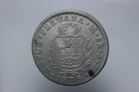 PERU' 8 REALES 1826 JM LIMA BB
