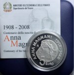 ITALIA 5 EURO ANNA MAGNANI 2008 PROOF