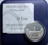 ITALIA 10 EURO TRATTATI DI ROMA 2007 PROOF