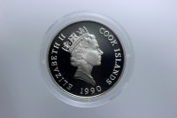 COOK ISLANDS ELISABETTA II 10 DOLLARI 1990 OLIMPIADI 1992