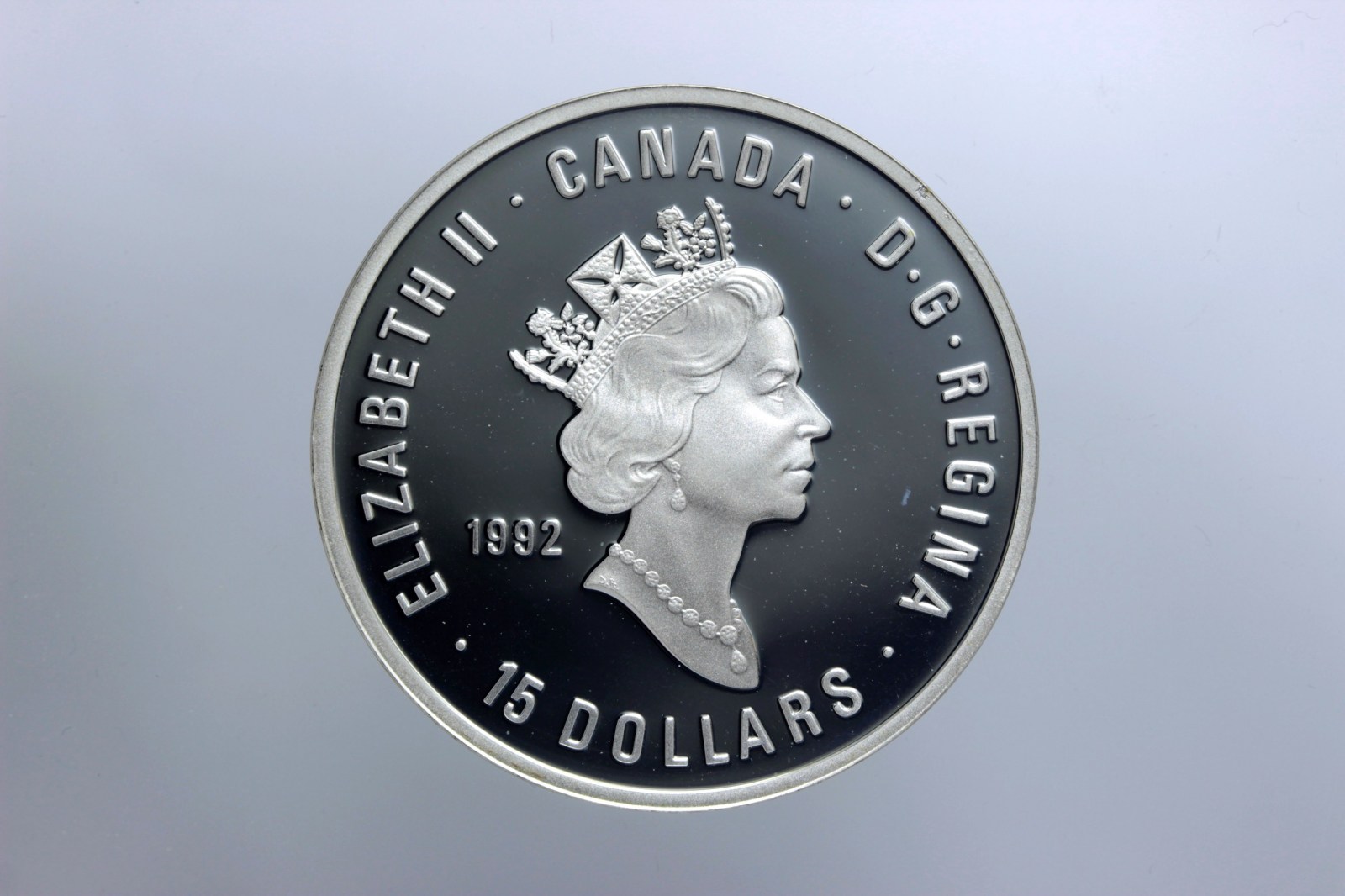 CANADA ELISABETTA II 15 DOLLARI 1992 PROOF OLIMPIADI 