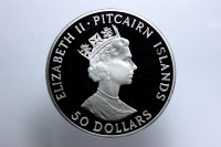 PITCAIRN ISLANDS 50 DOLLARI 1989 PROOF
