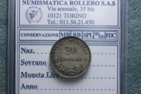 Vittorio Emanuele II - 20 Centesimi 1863 Milano SPL