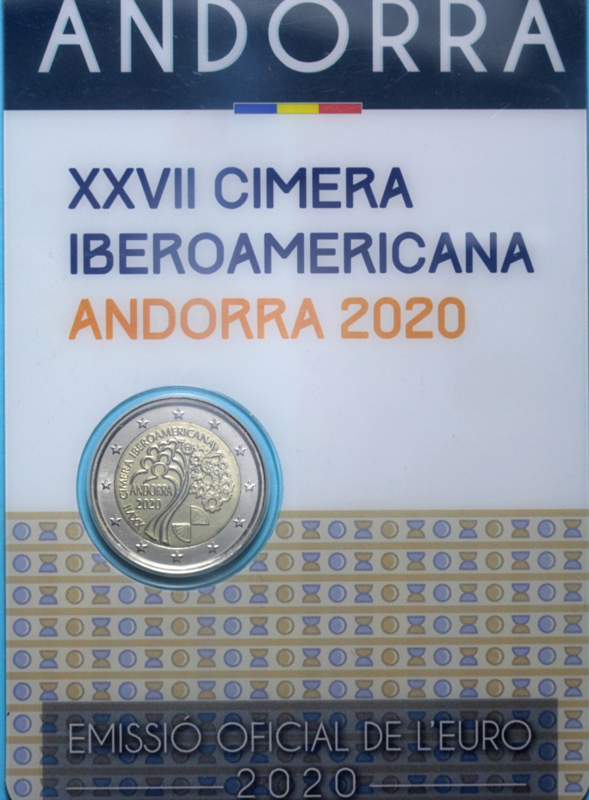 ANDORRA 2 EURO COMMEMORATIVO 2020 FDC IN FOLDER