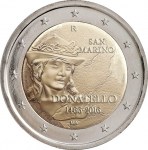 SAN MARINO 2 EURO DONATELLO 2016 FDC IN FOLDER