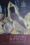 SAN MARINO 2 EURO 2010 BOTTICELLI FDC IN FOLDER