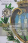 SAN MARINO 2 EURO 2009 FDC IN FOLDER 