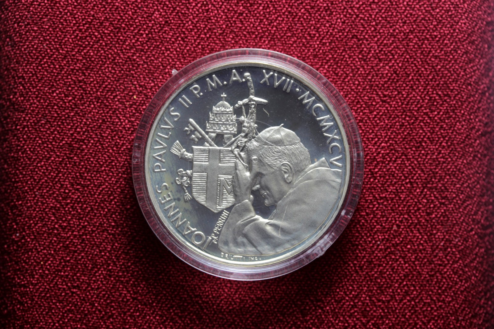 VATICANO GIOVANNI PAOLO II 500 LIRE 1995 ANNO INTERNAZIONALE DELLA DONNA PROOF