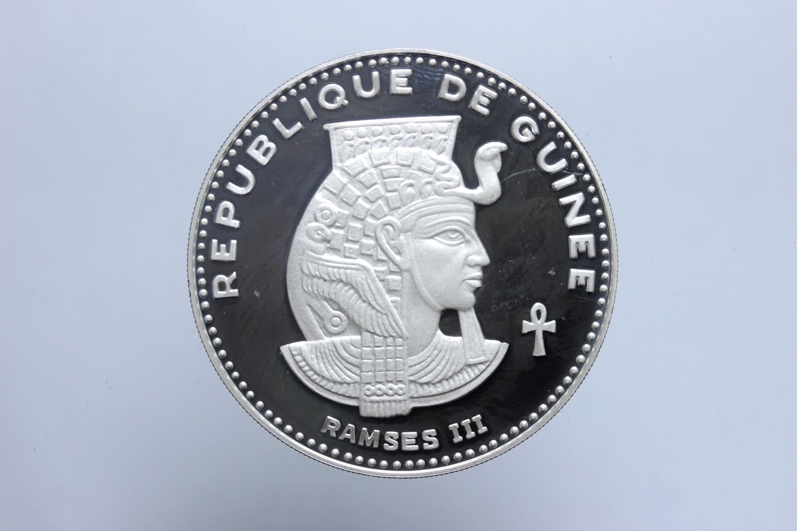 GUINEA 500 FRANCHI 1970 PROOF RAMSES III 