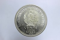PERU' LIMA 20 NUEVOS SOLES 1992 PROOF