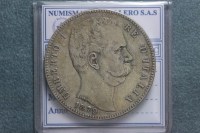 SAVOIA UMBERTO I 5 LIRE 1879 ROMA BB