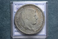 NAPOLI FERDINANDO II DI BORBONE 1830-1859 PIASTRA 120 GRANA 1836 BB/BB+