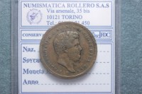 NAPOLI FERDINANDO II DI BORBONE 2 TORNESI 1852 SPL/BB+