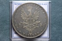 COLONIA ERITREA UMBERTO I 5 LIRE/TALLERO 1891 ROMA BB++ RARA