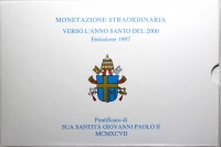 GIOVANNI PAOLO II DITTICO 1997 VERSO L'ANNO SANTO DEL 2000 PROOF