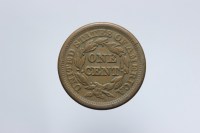 USA ONE CENT 1850 BRAIDED HAIR BB++