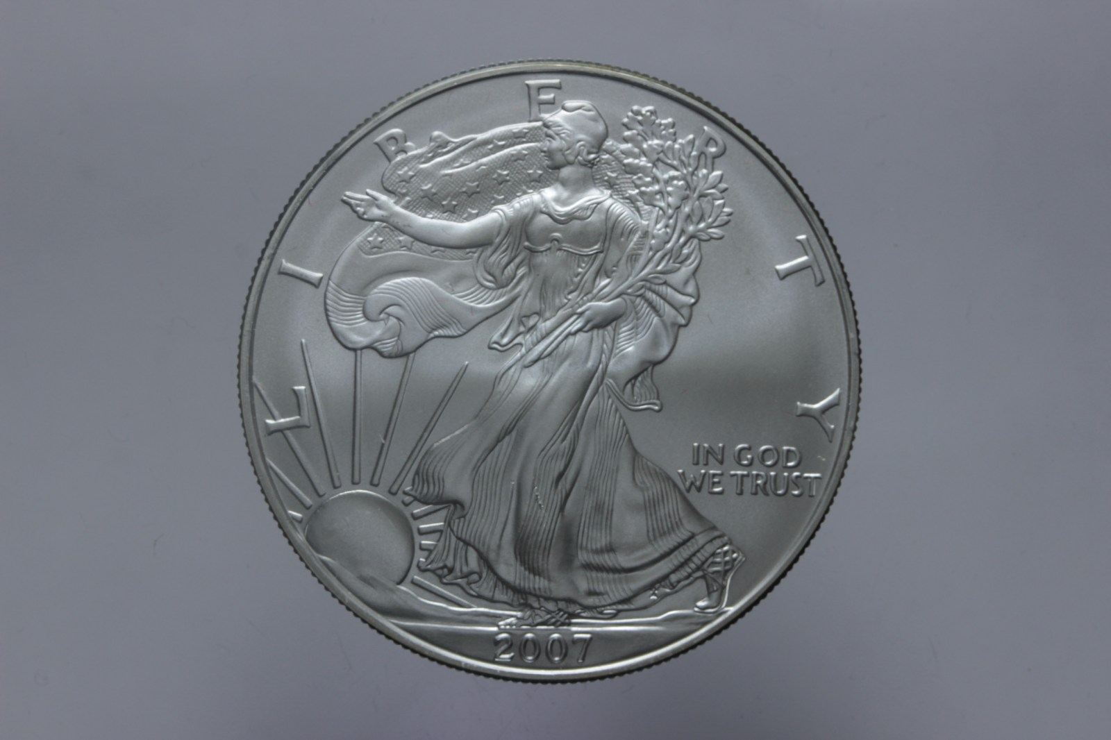 USA DOLLARO IN ARGENTO LIBERTY EAGLE 2007 FDC