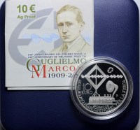 ITALIA 10 EURO GUGLIELMO MARCONI 2009 PROOF