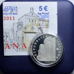 ITALIA 5 EURO 2011 ANAGNI PROOF