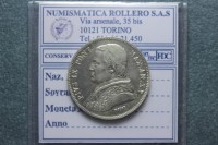 STATO PONTIFICIO PIO IX 20 BAIOCCHI 1865 XX ROMA SPL/FDC