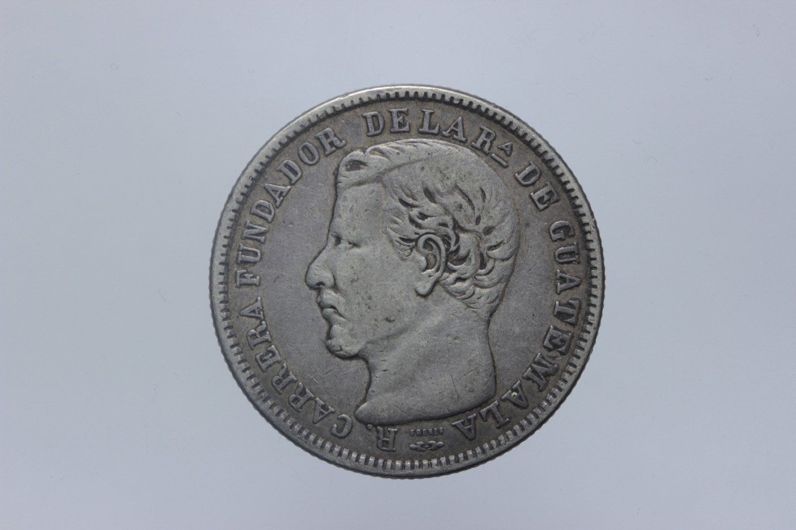 GUATEMALA RAFAEL CARRERA 4 REALES 1867 BB+