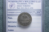 Vittorio Emanuele II - 20 Centesimi 1867 Torino q.FDC R2