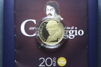 REPUBBLICA ITALIANA 20 EURO 2021 CARAVAGGIO FONDO SPECCHIO