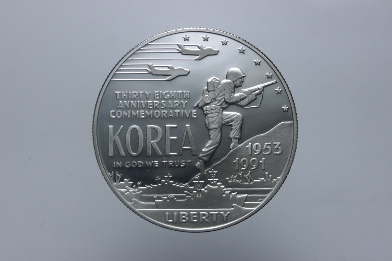 USA DOLLARO COMMEMORATIVO 38°ANN. GUERRA DI KOREA 1991 PROOF