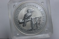 AUSTRALIA ELISABETTA II 2 DOLLARI / 2 ONCE KOOKABURRA 1998 FDC NELLA CAPSULA