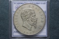 VITTORIO EMANUELE II 5 LIRE 1872 ROMA SPL+