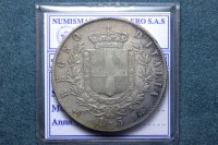 SAVOIA VITTORIO EMANUELE II 5 LIRE 1864 NAPOLI BB RARA