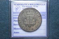 GENOVA DOGI BIENNALI III FASE (1637-1797) 2 LIRE 1796 BB+/SPL NON COMUNE