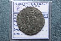 CARLO EMANUELE II REGGENZA MEZZA LIRA V°TIPO 1641 TORINO MB/BB