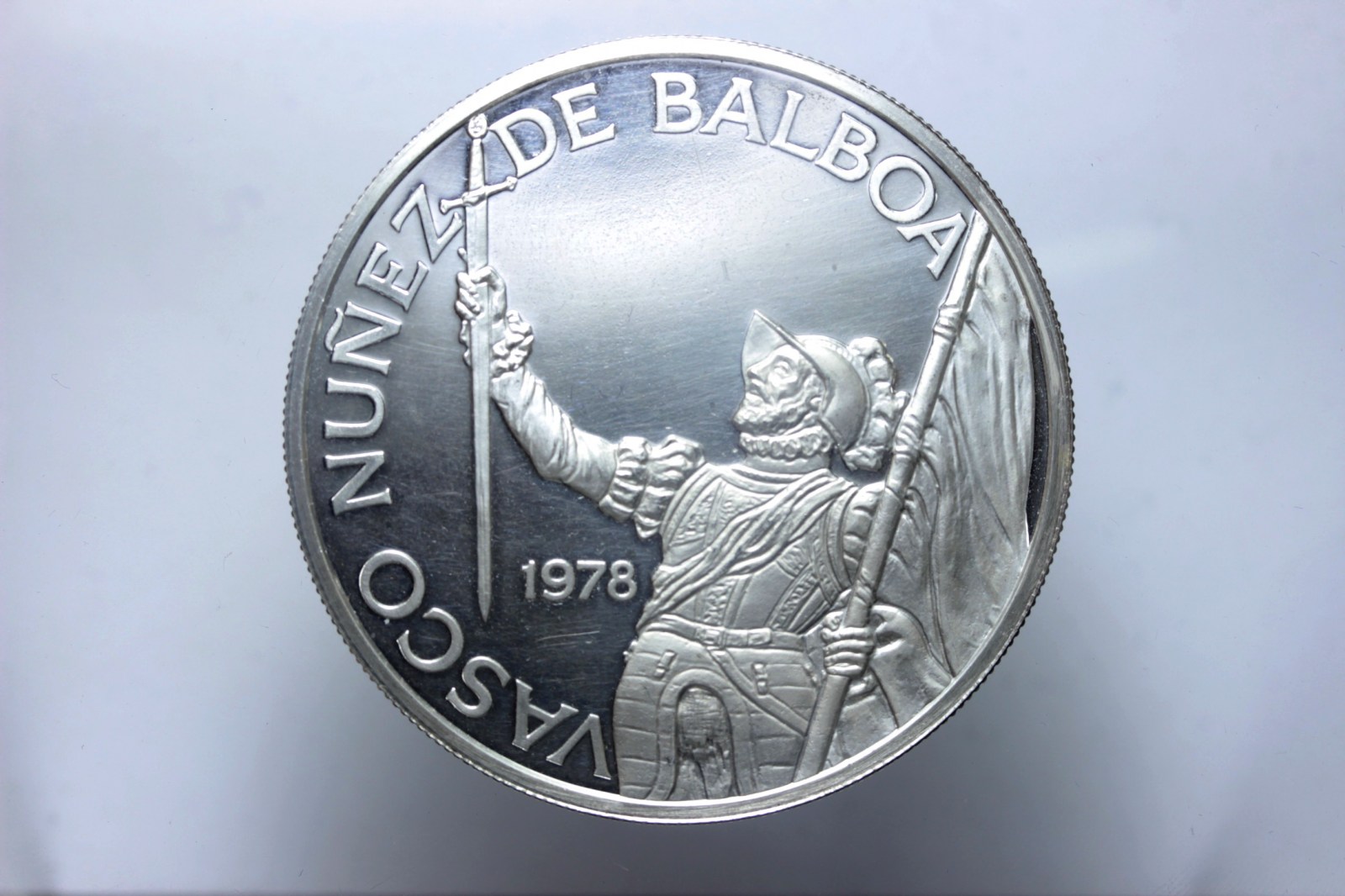 PANAMA VASCO NUNEZ DE BALBOA 20 BALBOAS 1978 