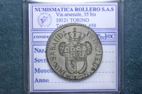 VITTORIO AMEDEO III 20 SOLDI 1795 TORINO SPL+