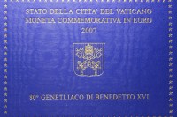 BENEDETTO XVI 2 EURO COMMEMORATIVO 2007 FDC IN FOLDER