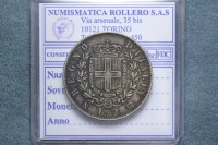 VITTORIO EMANUELE II 2 LIRE 1863 NAPOLI STEMMA BB+