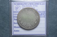 VITTORIO EMANUELE II 2 LIRE 1863 TORINO VALORE MB RARA