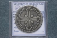 SICILIA PALERMO CARLO DI BORBONE 6 TARI' DELL'INCORONAZIONE 1735 HJS JFN MB/BB