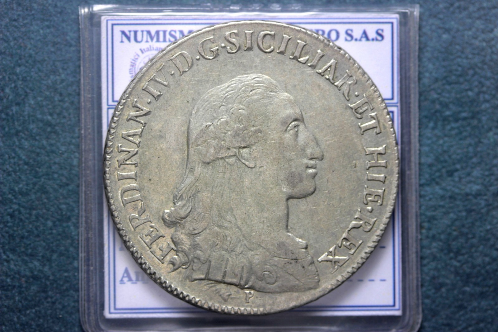 NAPOLI FERDINANDO IV DI BORBONE PIASTRA 120 GRANA 1794 SPL/SPL+