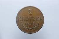 AUSTRIA FRANCESCO GIUSEPPE 2 KREUZER 1848A VIENNA SPL