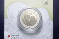 ITALIA 2 EURO 2022 FALCONE E BORSELLINO PROOF NEL COFANETTO 