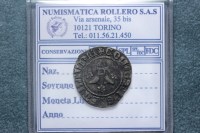 AMEDEO VI DOPPIO DI MONETA NERA II° TIPO Q.SPL