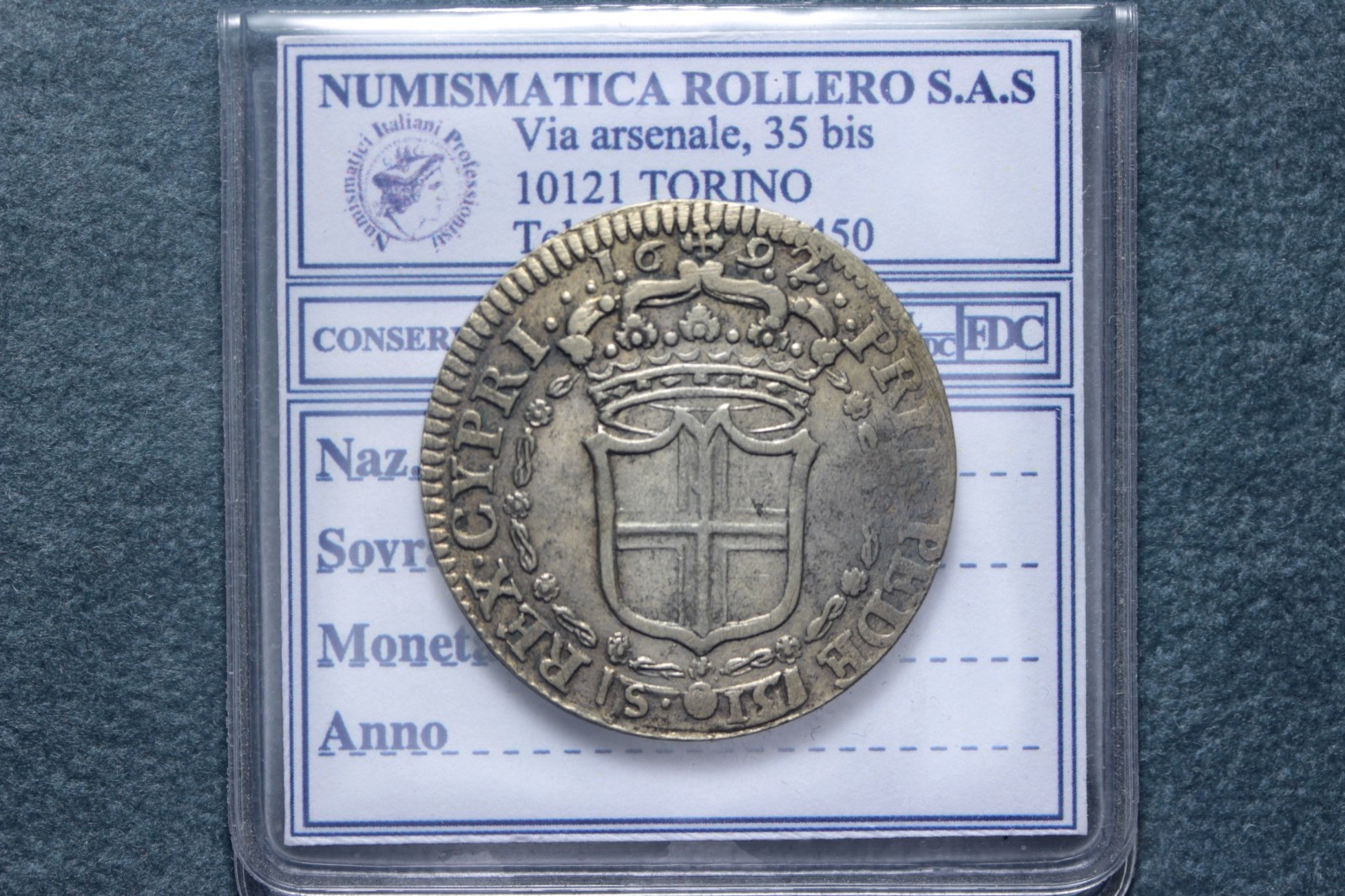 VITTORIO AMEDEO II DUCA 15 SOLDI 1692 TORINO