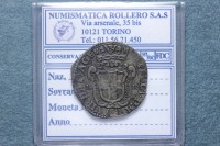 CARLO EMANUELE I FIORINO DI II° TIPO 1630 VERCELLI BB/SPL