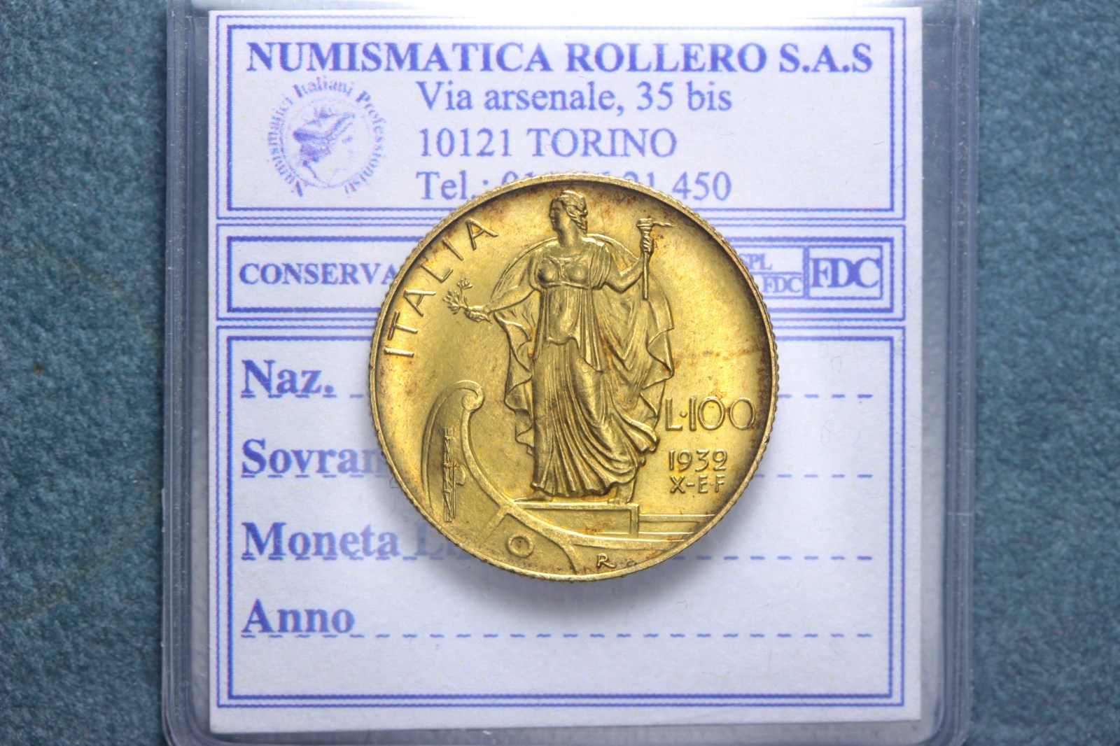 VITTORIO EMANUELE III 100 LIRE 1932 ITALIA SU PRORA FDC