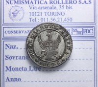 VITTORIO EMANUELE I 2,6 SOLDI 1815 SPL/FDC