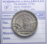 SAN MARINO VECCHIA MONETAZIONE 5 LIRE 1937 2°TIPO Q.FDC