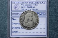 VITTORIO AMEDEO II DUCA MEZZA LIRA 1681 TORINO BB/SPL MOLTO RARA